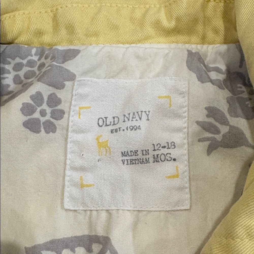 Old Navy Bright Yellow Toddler Raincoat - Picture 2 of 5